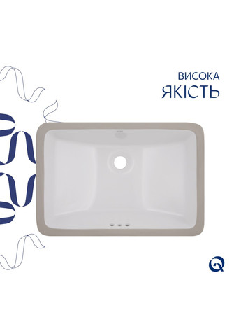 Раковина Stork 535x365x190 White QT1511H0422DW Qtap (386778884)