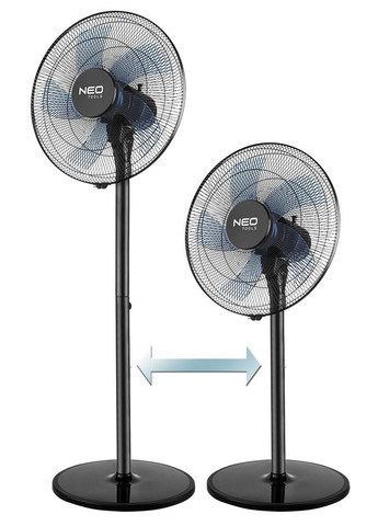 Вентилятор підлоговий NT01 професійний, 40см, 50Вт, опора кругла, двигун мідь 100%, Neo Tools (342114005)