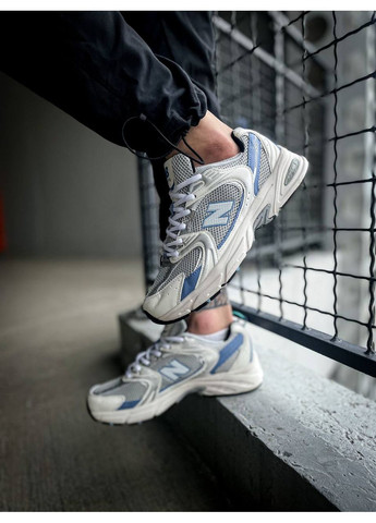 Білі Осінні кросівки чоловічі new balance 530 steel blue mr530kc нью беланс 530 No Brand