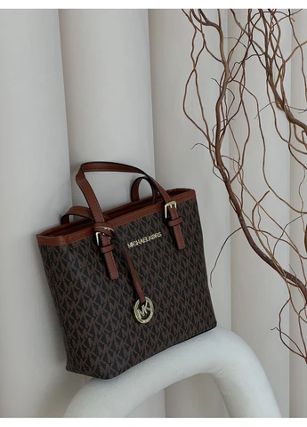 Сумка жіноча крос-боді Jet Set Travel Extra-Small Top-zip Tote коричневий No Brand (383975421)