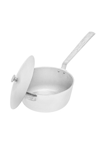 Алюмінієвий сотейник з литими ручками, рифленим дном та кришкою 2.5 л Полімет (336493721)