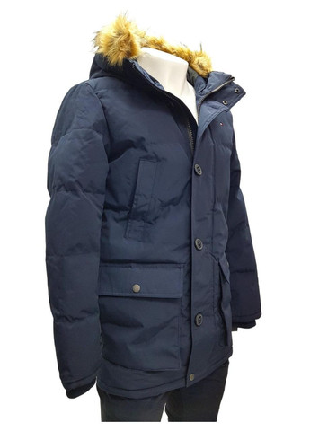 Комбінована демісезонна чоловіча стьобана куртка, розмір xxl Tommy Hilfiger slim fit
