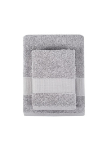 Lotus полотенце махровое home - dena gri серый 70*140 серый производство -