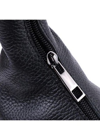 Сумка хобо на плечо женская из натуральной кожи средняя Черный 39277 Shvigel (352192131)