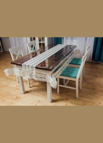 Силіконова скатертина Молочний Версаче Мереживо 120*90см Royal House (315144211)