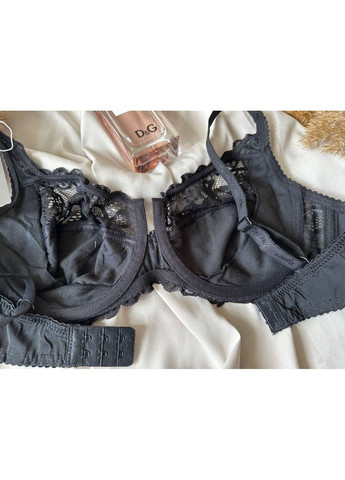 Чёрный бюстгальтер черный без поролона Lanny Mode