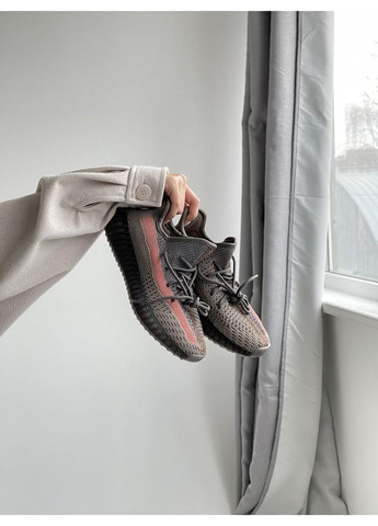 КРОССОВКИ ЖЕНСКИЕ ADIDAS YEEZY BOOST 350 V2 ASH STONE АДИДАС ИЗИ БУСТ No Brand серые демисезоны (369389664)