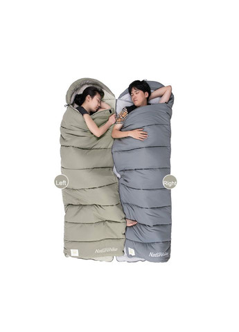 Спальний мішок з капюшоном M300 NH20MSD02, зелений, правий Naturehike (356505299)