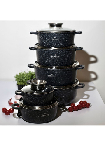 Набор посуды с мраморным покрытием 12 EB-3990 Edenberg (362671490)