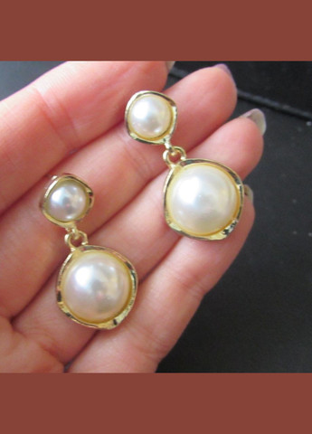 Белые жемчужные серьги, 4456 Fashion Jewelry (336950194)