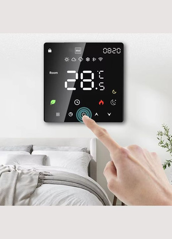 Розумний програмований сенсорний термостат K6H (3A) (Без WIFI) для водяних систем опалення EARU (307802649)