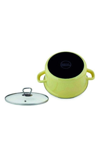 Кастрюля с крышкой CE20Y 20 см 3.1 л желтая Биол (319552050)