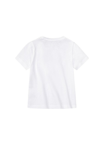 Белая демисезонная футболка хлопковая з принтом для мальчика lidl 406478 Lupilu