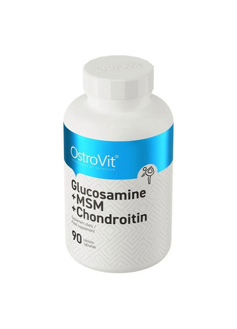 Глюкозамін + МСМ + Хондроітин Glucosamine + MSM + Chondroitin 90 таблеток Ostrovit (361116955)