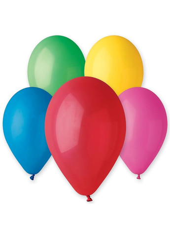 Воздушные шарики микс цветов 1012" цена за 1шт Gemar (292707832)