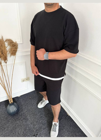 Черный летний костюм DK/DL Мода без кордонів