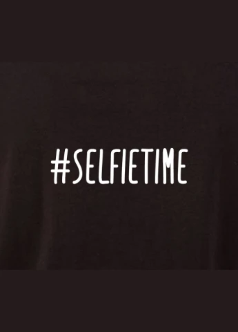 Черная футболка "#selfietime" мужская черная (hk-fut-27) BeriDari