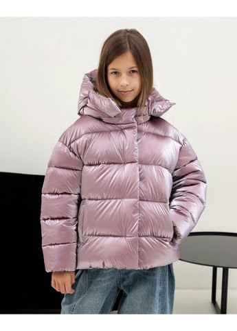 Пудрова зимня зимовий пуховик для дівчинки SK