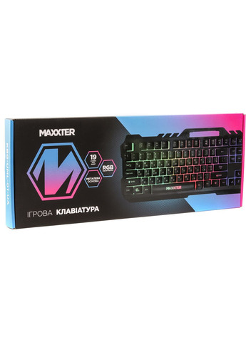 Клавіатура Maxxter kbg-uml-01-ua usb black (268141948)