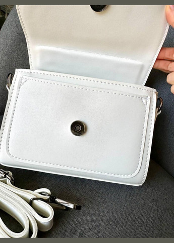 Сумка женская Кросс боди функциональная белая из экокожи NIUNIU (333594179)