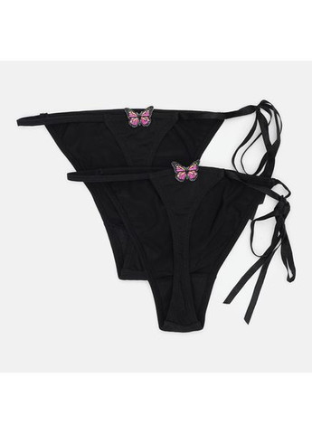 Трусики 2шт черный Atlantic (365291020)