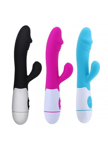 Вібратор подвійний кролик Twix 3 фалоімітатор для клітора та точки G Чорний Lilu (303882745)