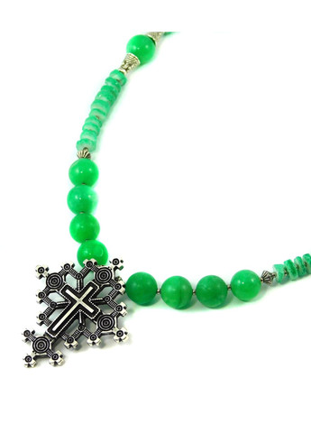 Ожерелье "Кропива" Кварц зеленый, ракушки Скафарки Fursa fashion (322444537)