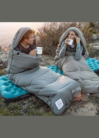 Спальний мішок з капюшоном M300 NH20MSD02 Left Green Naturehike (330143530)