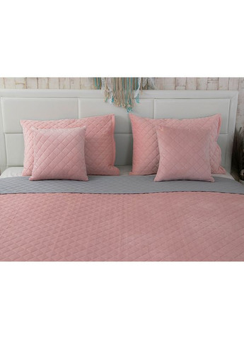 Покрывало VeLour 180х220 Pink and Grey ромб Руно (329409581)
