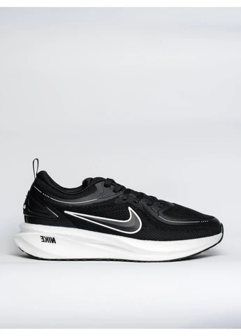 Чорні кросівки чоловічі nike демісезон No Brand Air Zoom Pegasus Black White ND
