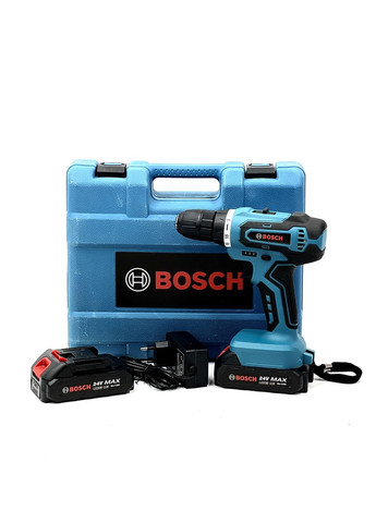 Профессиональный шуруповерт TSR24-2LI (24V 6Ah Li-Ion) с набором бит сверл головок гибкий вал АКМ Шуруповерт Бош Bosch (368682178)