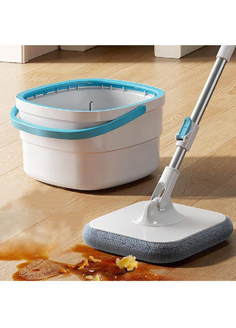 Комплект набір швабра з телескопічною ручкою безконтактним автовіджимом відром на 2 літри для миття підлог (480236-Prob) Unbranded (332163687)