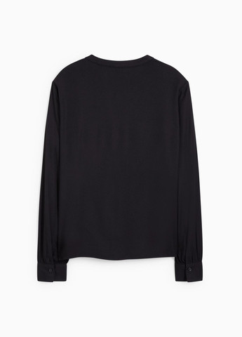 Чёрная блуза из вискозы C&A