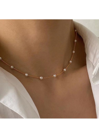 Ошатне жіноче кольє з перлинними намистинами «Pearl mood» ( ) China (367838078)