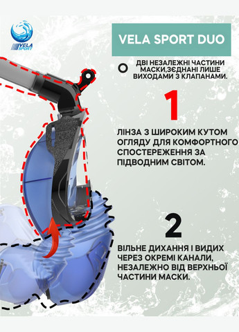 Маска для плавання VelaSport (333832647)