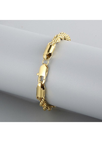 Чоловічий браслет ланцюжок на руку в золотому кольорі 22 см China (367623248)