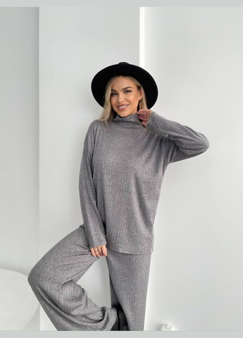 Ідеальний трикотажний демісезонний костюм двійка із приємної до тіла тканини (ангора рубчик), серій шикарній костюм 2-ка No Brand 073-1 (306717622)