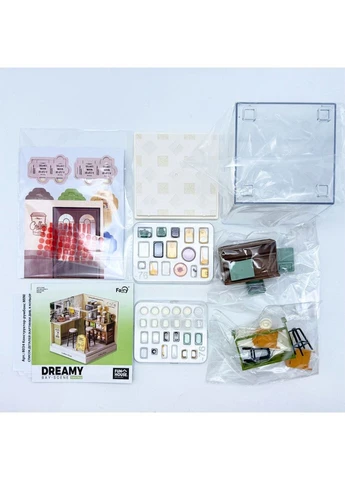 Конструктор-румбокс Кофейня Mini House 8034-mh Серии "интерьер мини" Seli No Brand (394386725)