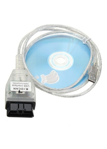 Сканер діагностичний для автомобілів K+DCAN з чіпом FTDI FT232RL та перемикачем USB OBD2 кабель BMW (347766369)