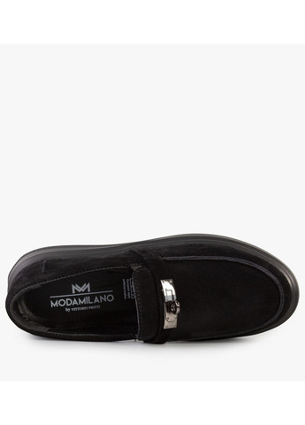 ModaMilano Туфлі лофери жіночі бренду 8200690_(2) чорний з натуральна замша, україна — демісезон (325221931)