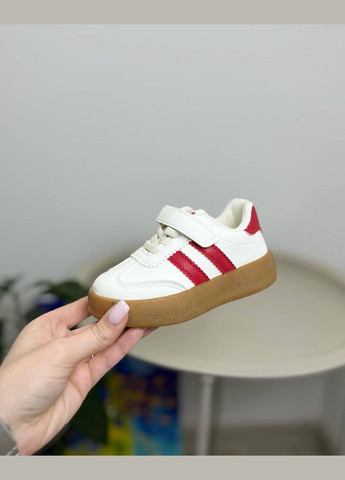 Белые детские кроссовки белые 1290 No Brand