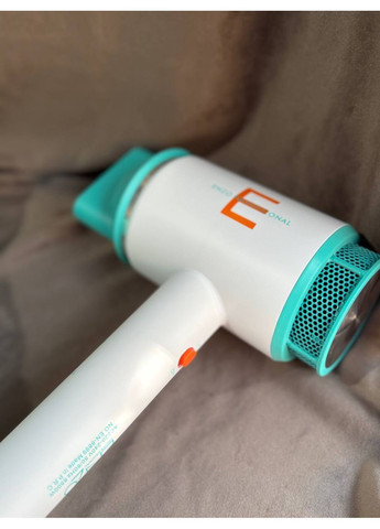 Фен для волосся EN-8899 з щіткою 8500 Вт Білий з бірюзовим Enzo (362711684)