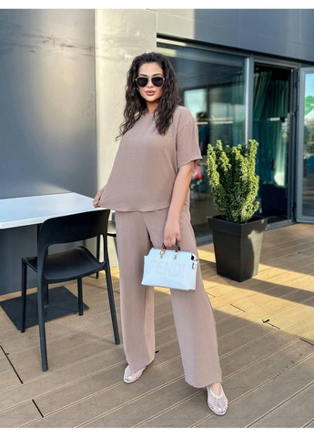 Ідеальний вільний костюм, мод СЕН-178, мокко, розмір 56-60 No Brand (355469657)