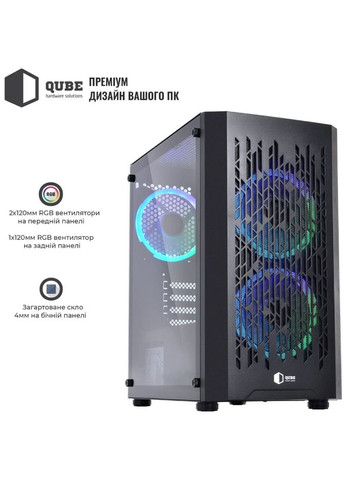 Корпус BLOCK Black (BLOCK_FMMU3) QUBE (311280323)