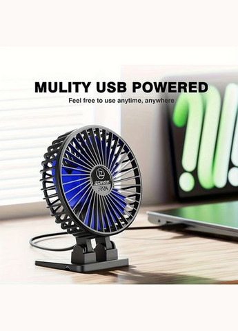 Настільний вентилятор від USB 3 швидкості ZLS-USB77 синій No Brand (316714918)