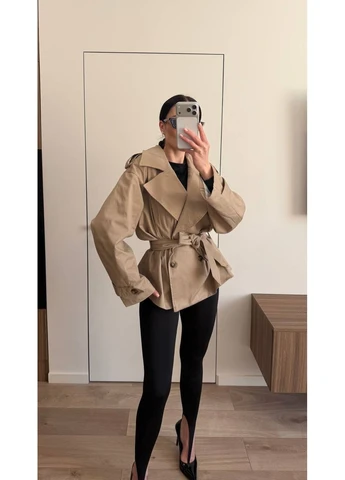 Тренч жіночий елегантний Style Point тренчкот на гудзиках демісезон (388467779)