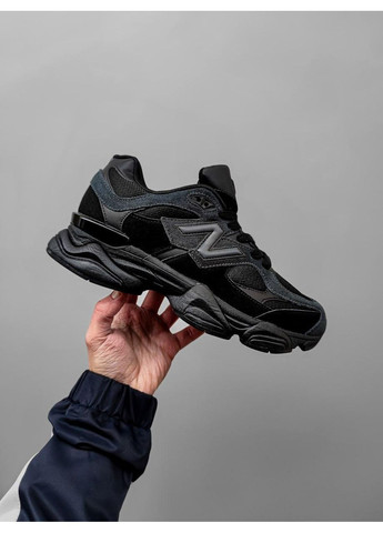 КРОССОВКИ ЖЕНСКИЕ NEW BALANCE 9060 BLACK / NAVI НЬЮ БЕЛАНС 9060 No Brand чёрные демисезоны (369388835)