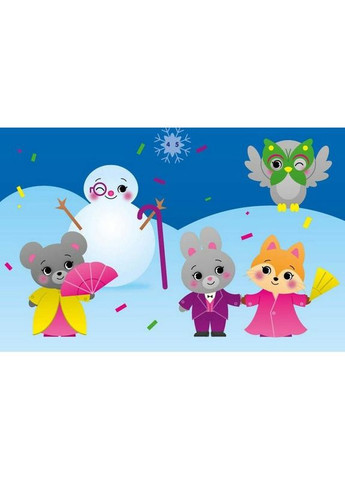 Набор для творчества "Аппликации наклейками Енот" 1655003, 30 наклейок No Brand (330135302)