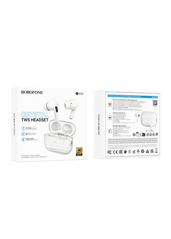 Бездротові навушники BW84 Dream true wireless BT headset White Borofone (369457652)