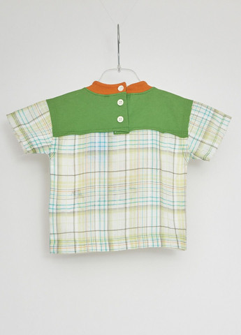 Белая летняя футболка бело-зеленый Marasil